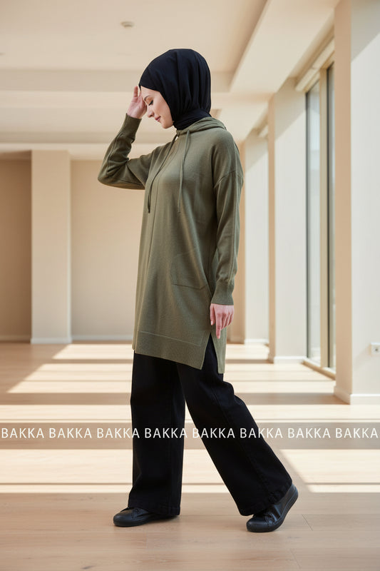 Trico Tunic - LTT1019 - Light Olive - bakkaclothing