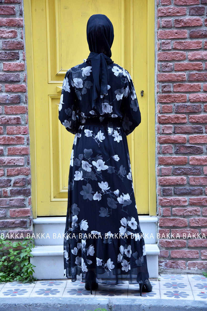 Dress - 7764- Black - bakkaclothing