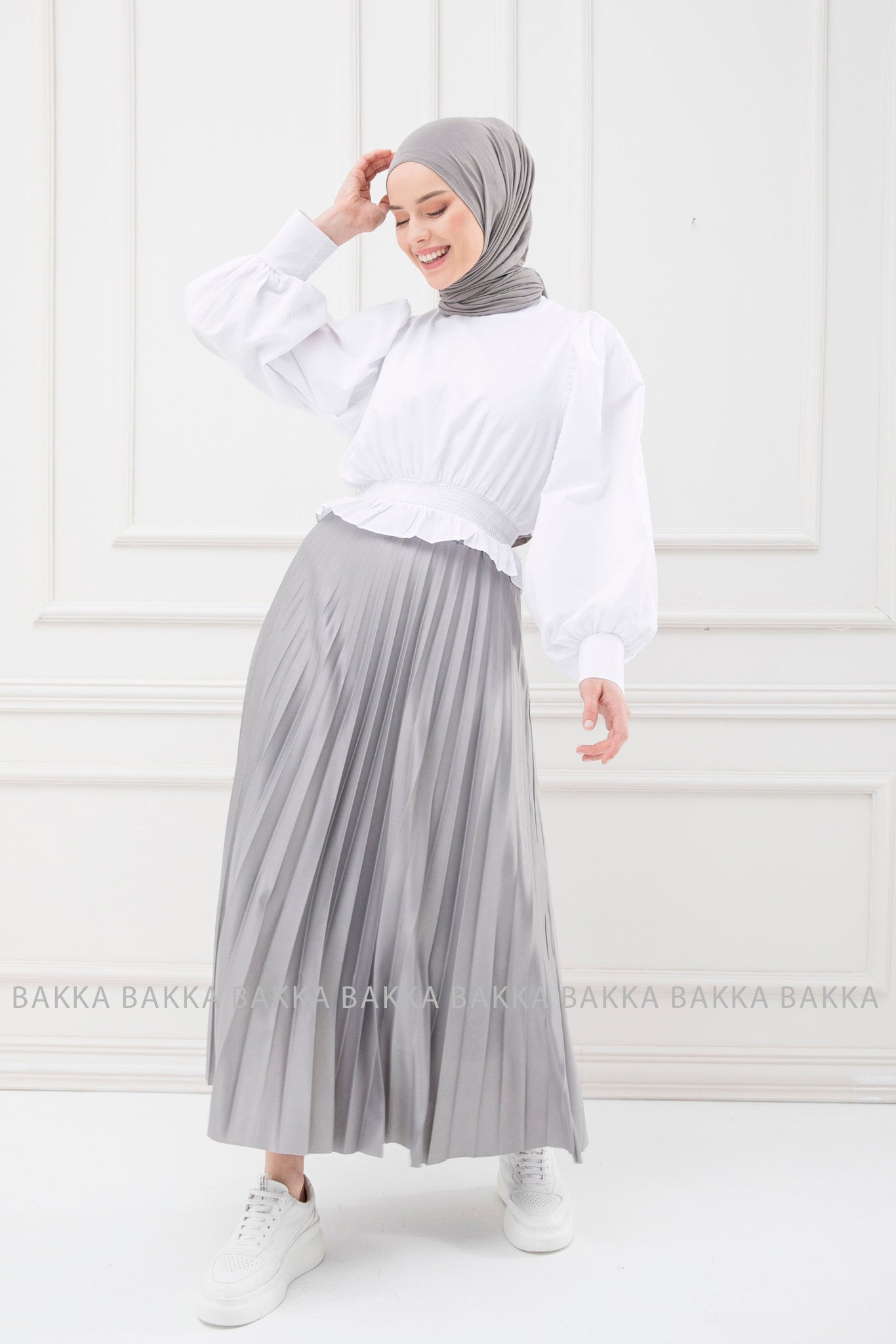 takim- 13349 - White & Gray - bakkaclothing