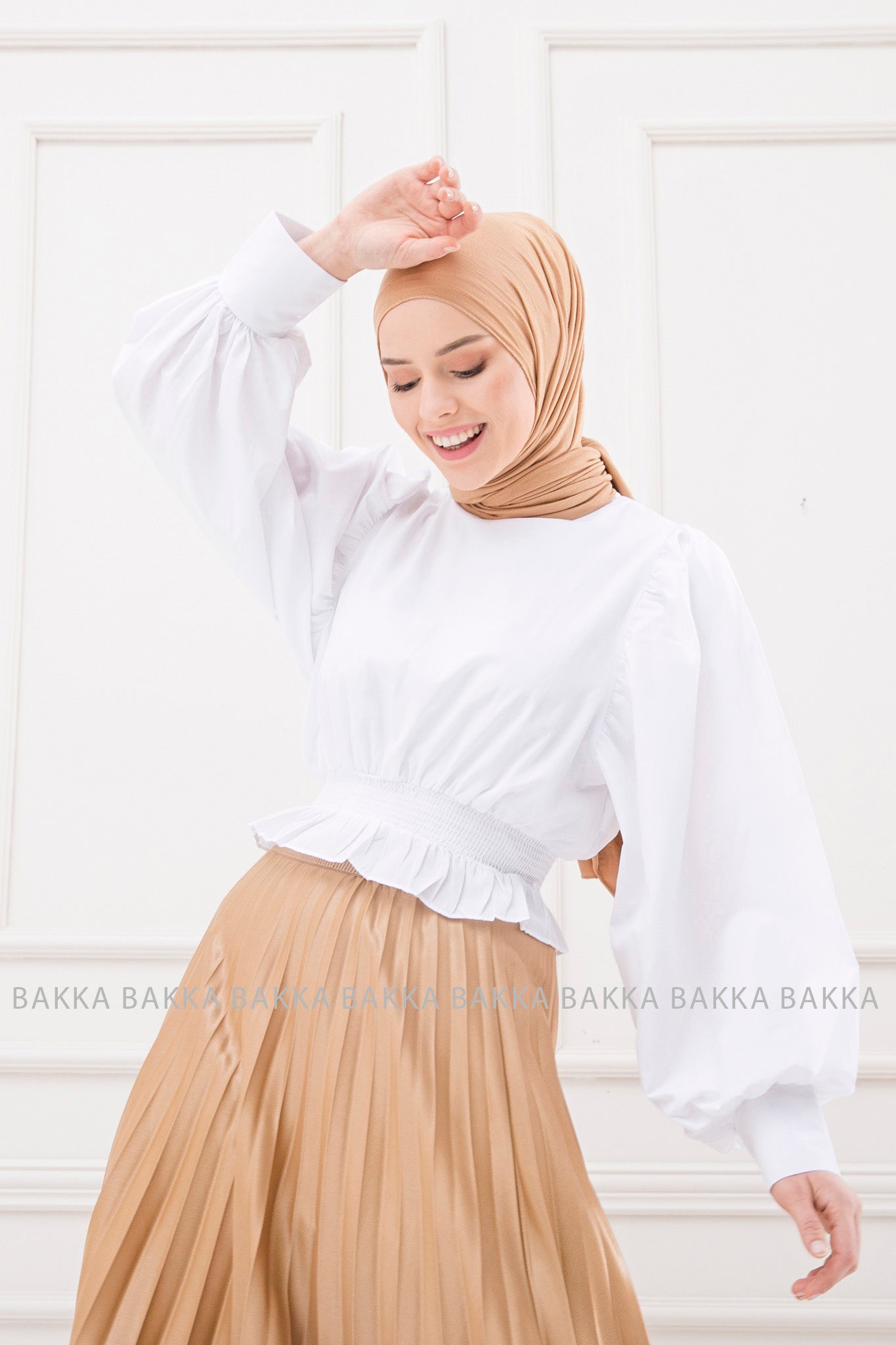 takim- 13349 - White & light brown - bakkaclothing