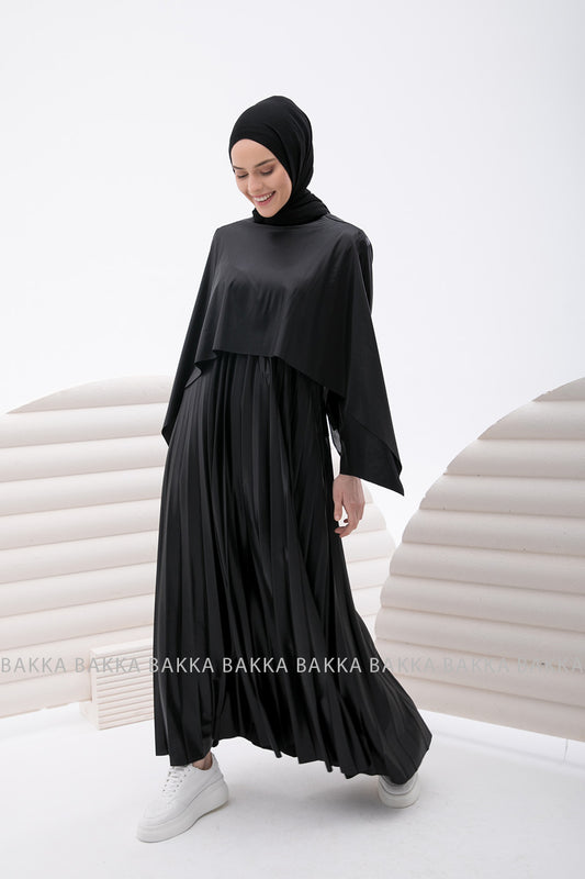 Dress - 4223 - BLACK - bakkaclothing