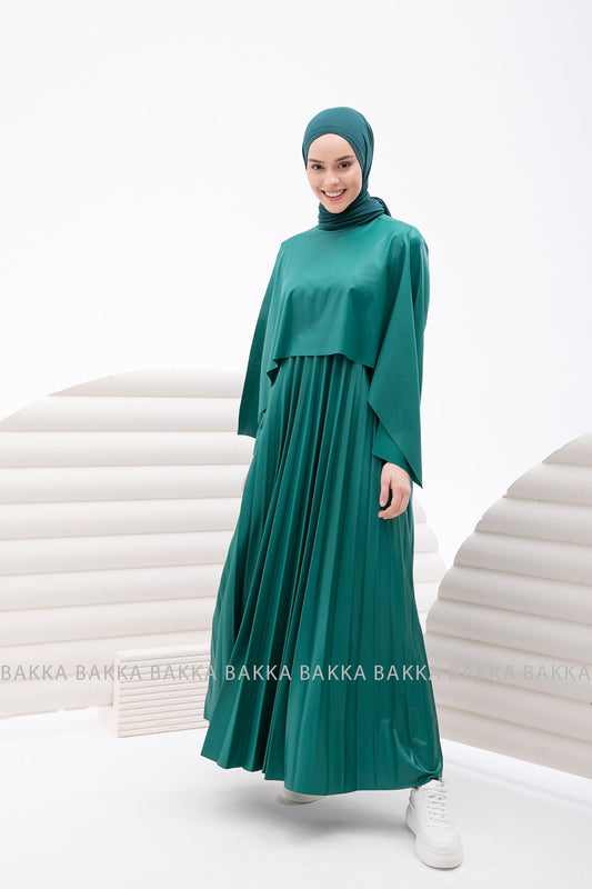 Dress - 4223 - Dark Green - bakkaclothing