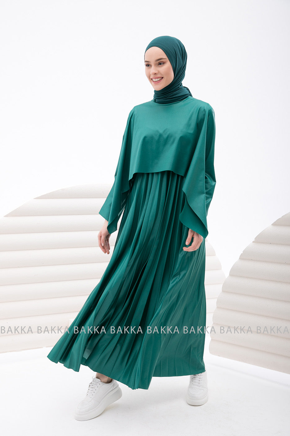 Dress - 4223 - Dark Green - bakkaclothing