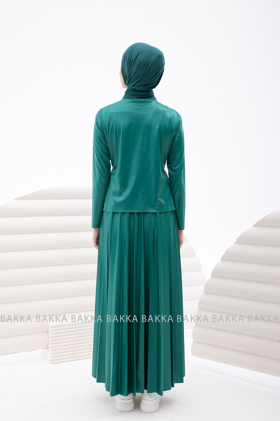 Dress - 4223 - Dark Green - bakkaclothing