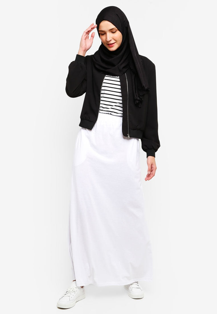 White Maxi Skirt - bakkaclothing