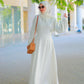 DRESS - 4227 - White - bakkaclothing