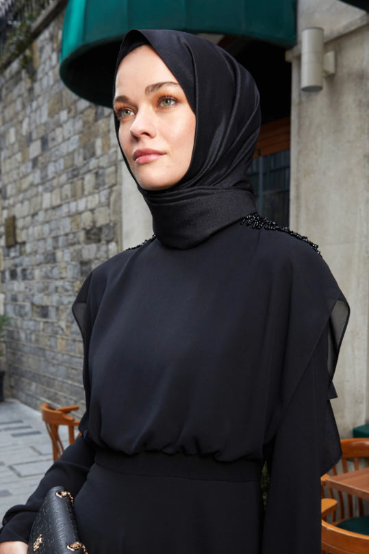 shawl -  12542 - black - bakkaclothing