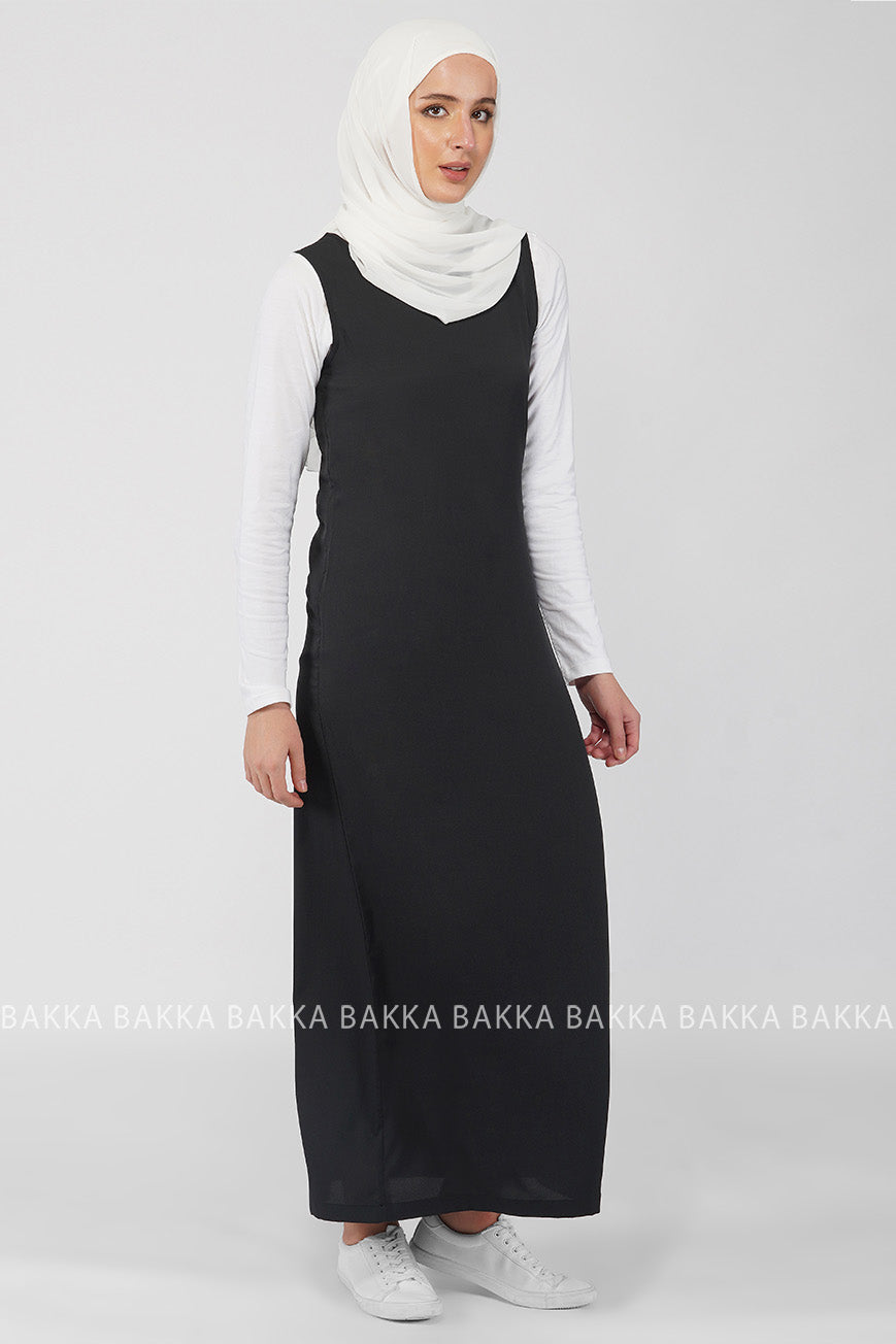 Under Dress Linen - Black bakkaclothing Under Dress Linen - Black bakkaclothing