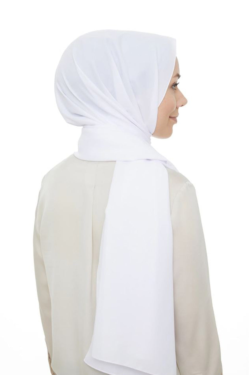shawl -  12542 - White - bakkaclothing